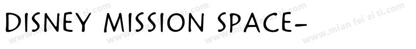 Disney Mission Space字体转换